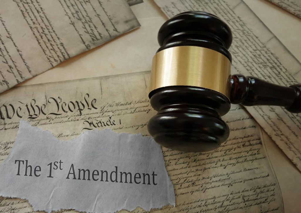 Gavel 1st Amendment first
